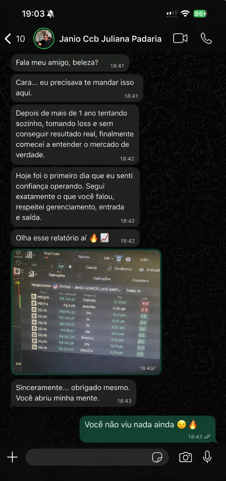Prova social de aluno do Despertar Financeiro